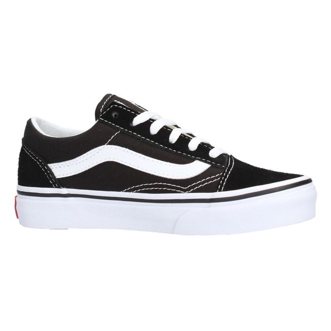 Old Skool Suede and Canvas Laced Sneakers | Black