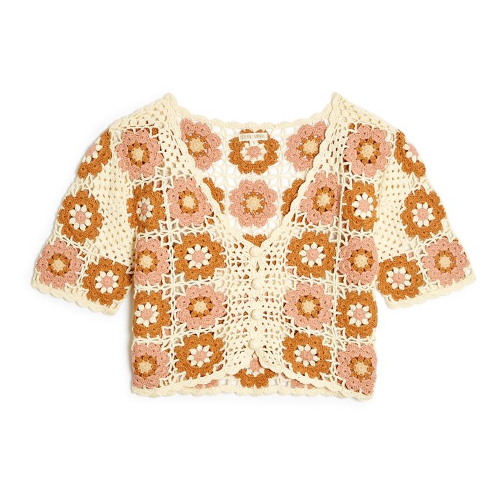 Mallaury Crochet Cardigan | Crudo- Imagen del producto n°0