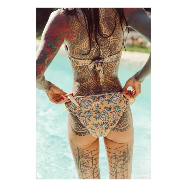 Slip bikini in poliammide riciclata Yumi | Giallo senape