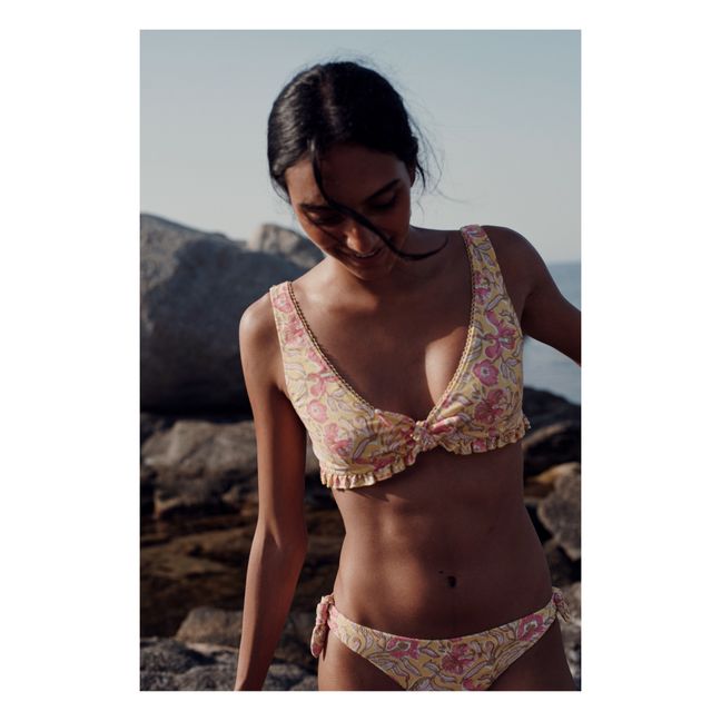 Slip bikini in poliammide riciclata Kauai | Giallo