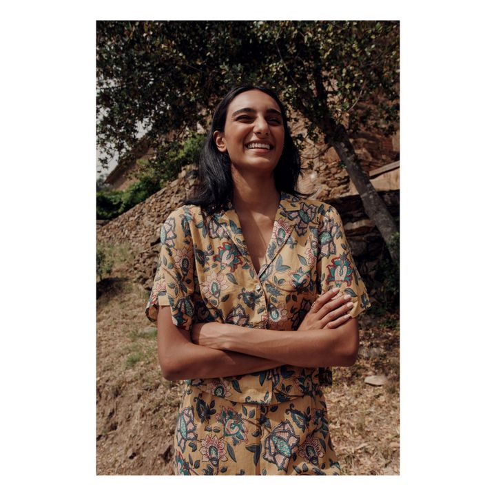 Melicia Pyjama Bottom | Amarillo Mostaza- Imagen del producto n°2