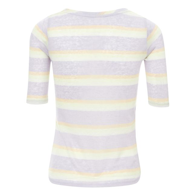 T-shirt in lino a righe Seas - Collezione Donna | Lavanda