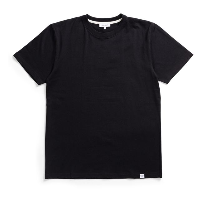 Camiseta estándar de algodón orgánico Niels | Negro