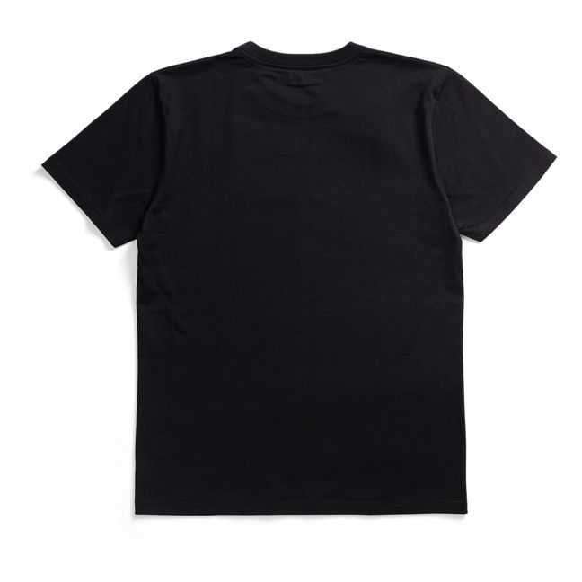 Camiseta estándar de algodón orgánico Niels | Negro