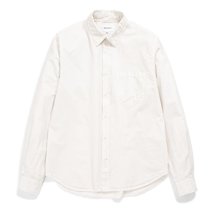 Osvald Tencel Shirt | Blanco Roto- Imagen del producto n°0