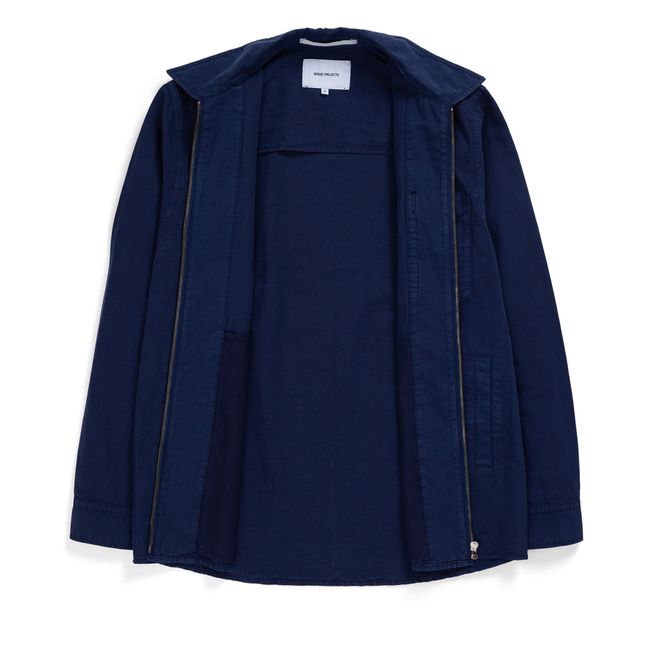 Veste Julian Cotton Linen | Bleu marine