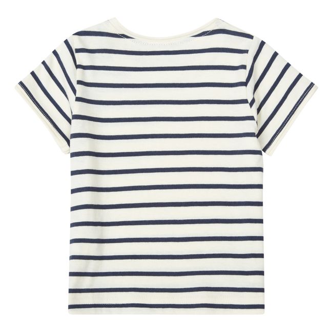 T-Shirt Lin Coton Bio | Bleu marine