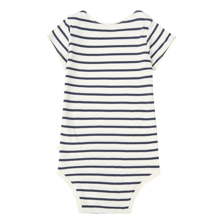 Minimalisma Nomas Organic Cotton Onesie Navy blue Smallable