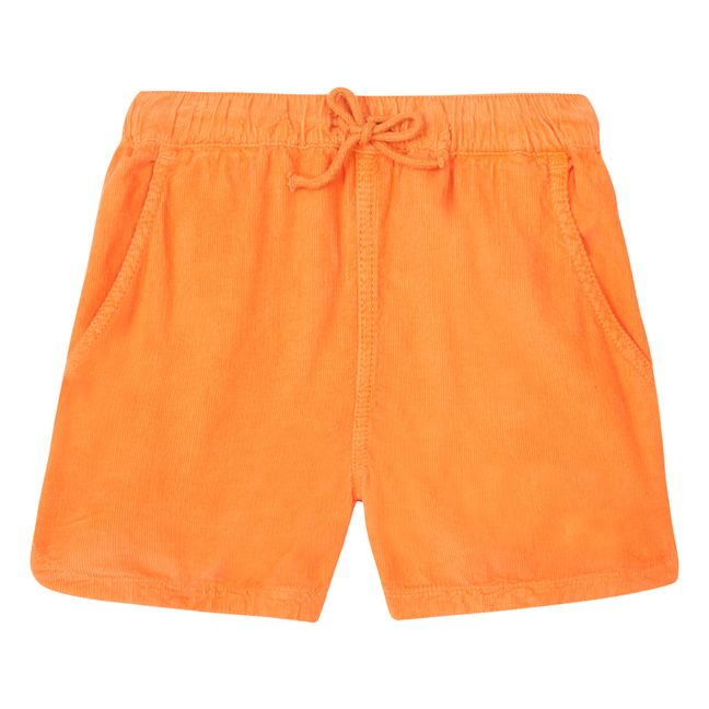 Hunter Velvet Shorts | Orange