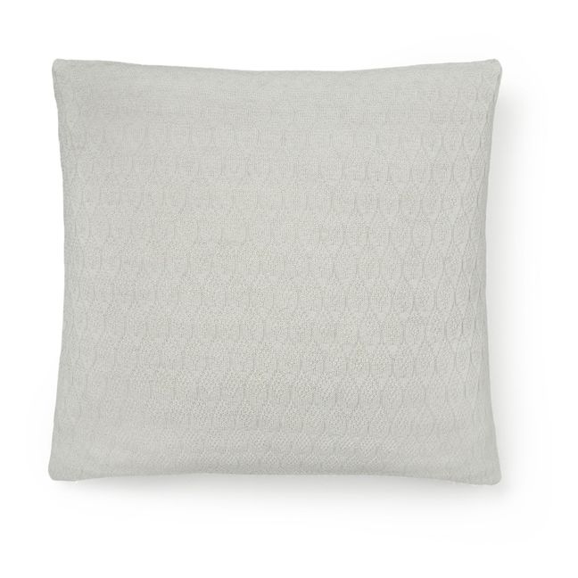 Raul cushion in llama wool | Pearl grey