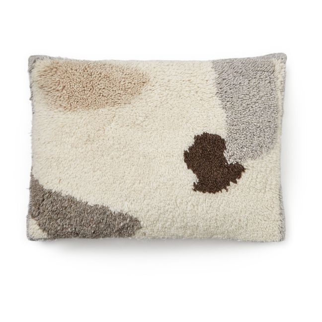 Theo cushion in Tibetan wool | Ecru