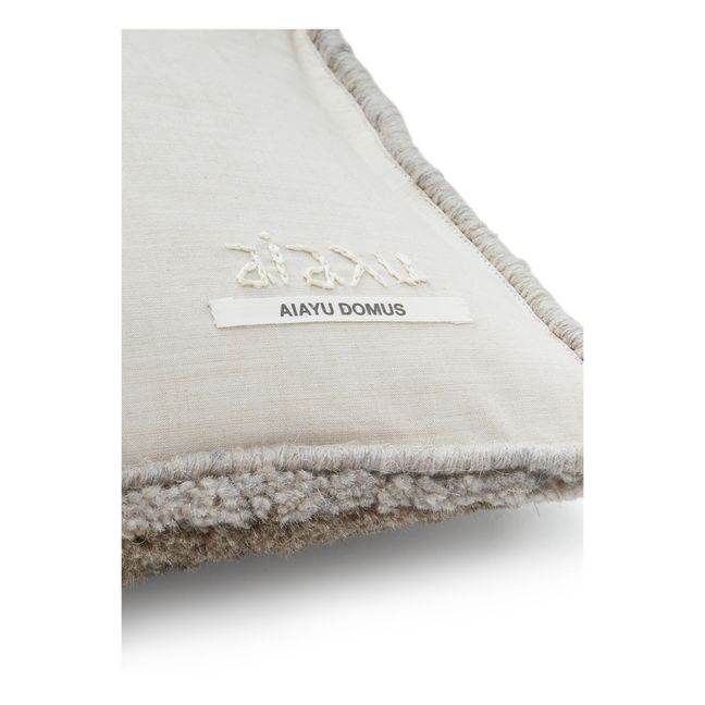 Theo cushion in Tibetan wool | Ecru