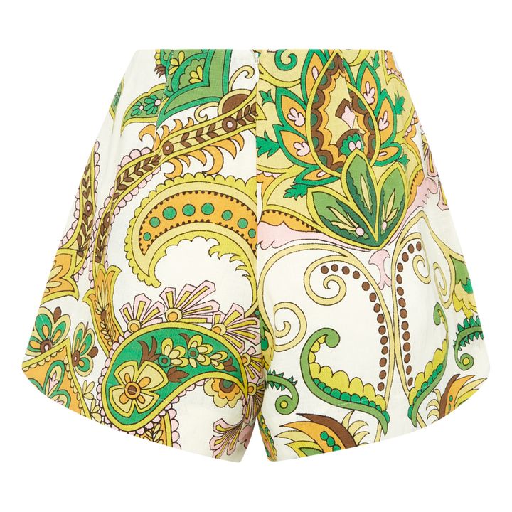 Pantalón corto de lino Octavia | Marfil- Imagen del producto n°1