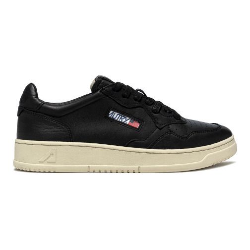 Medalist Low-Top Goat Leather Sneakers | Black