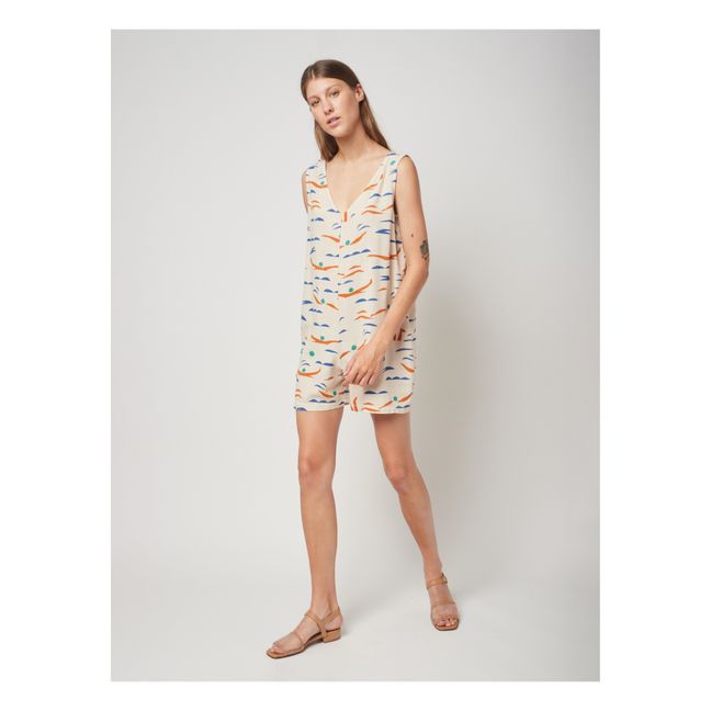 Swimmers Linen Romper | Ecru