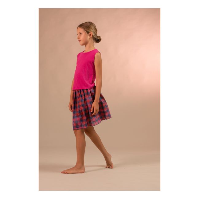 Canottiera in cotone organico | Fuscia