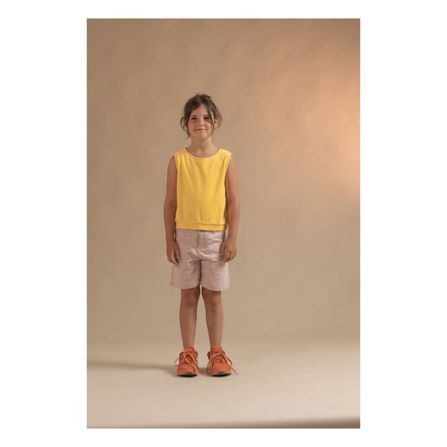 Camiseta de tirantes de algodón orgánico | Amarillo