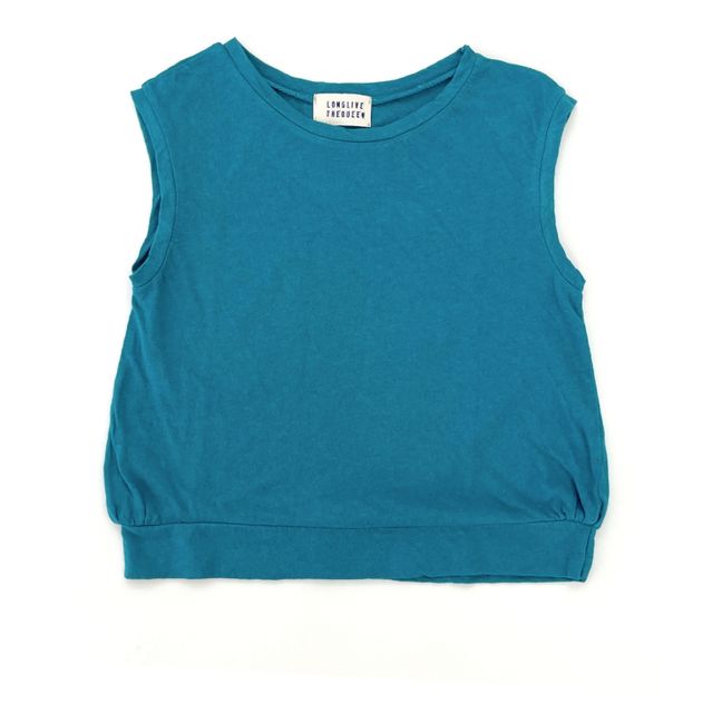 Camiseta de tirantes de algodón orgánico | Azul