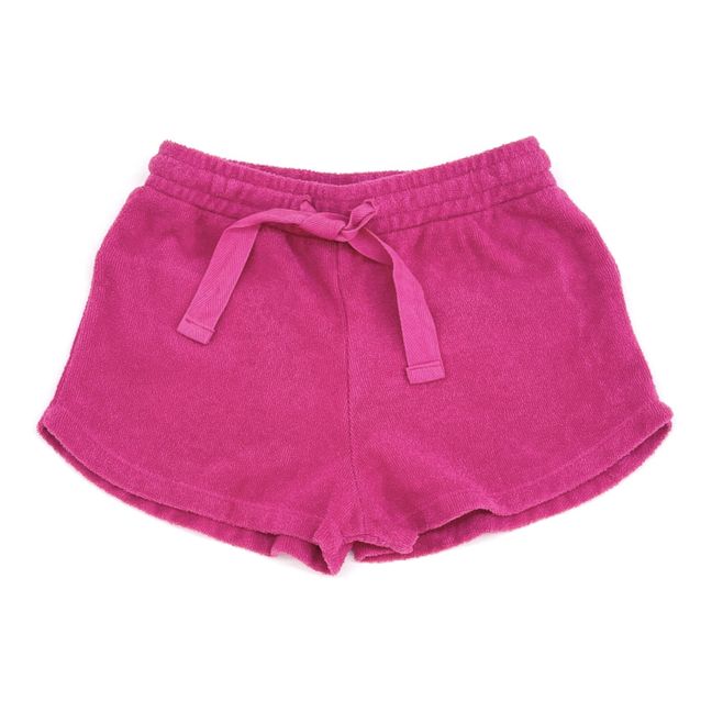 Short Eponge Coton Bio | Rose fuschia