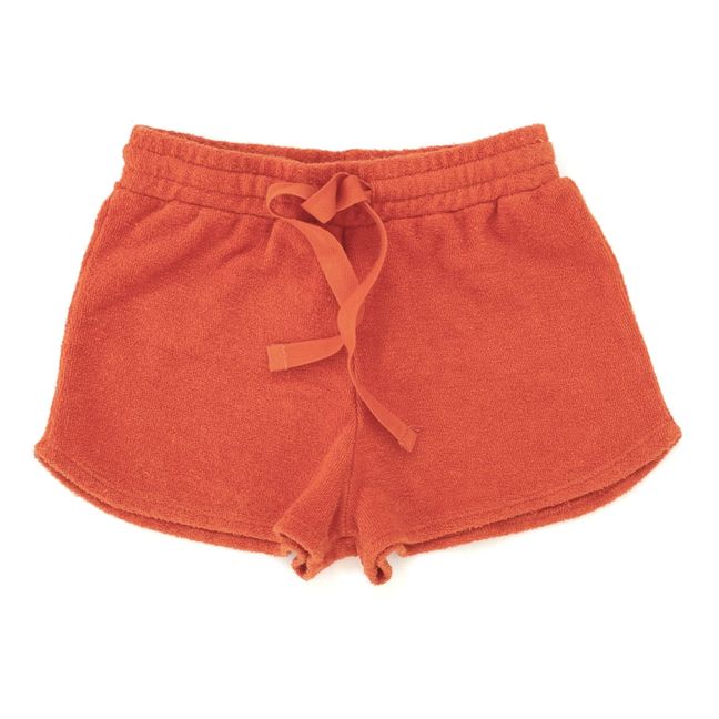 Shorts in spugna di cotone organico | Arancione