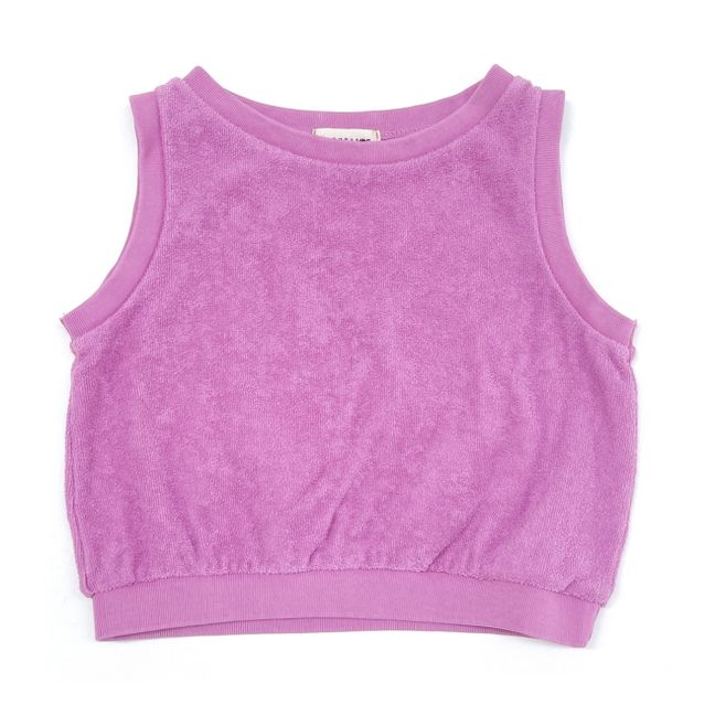 Top in spugna di cotone organico | Fuscia