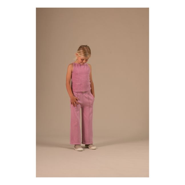 Organic Cotton Terry Cloth Top | Pink