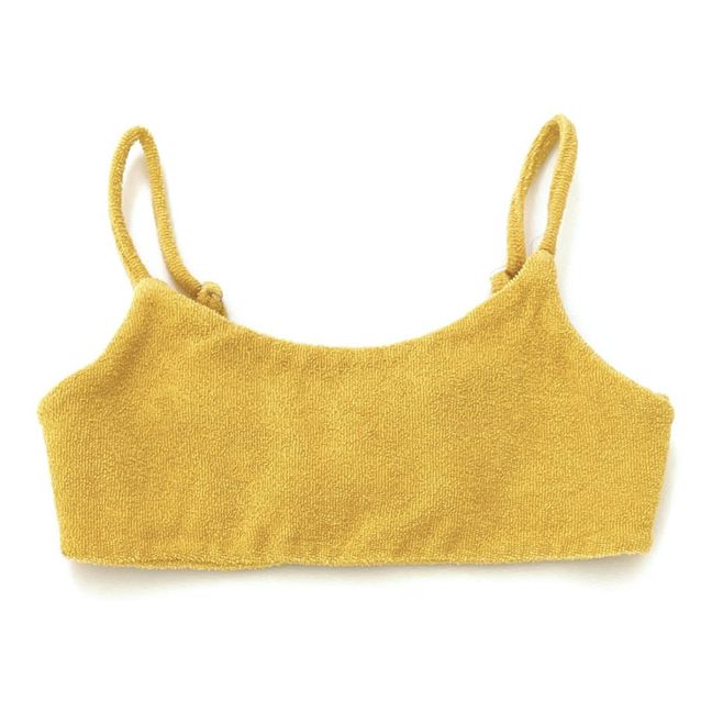 Brassière Eponge Coton Bio | Jaune