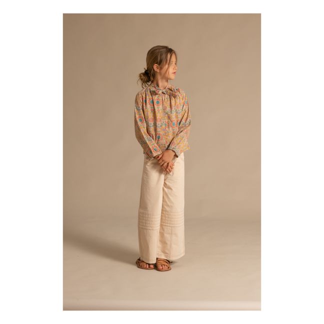Bluse Bow Bio-Baumwolle | Orange