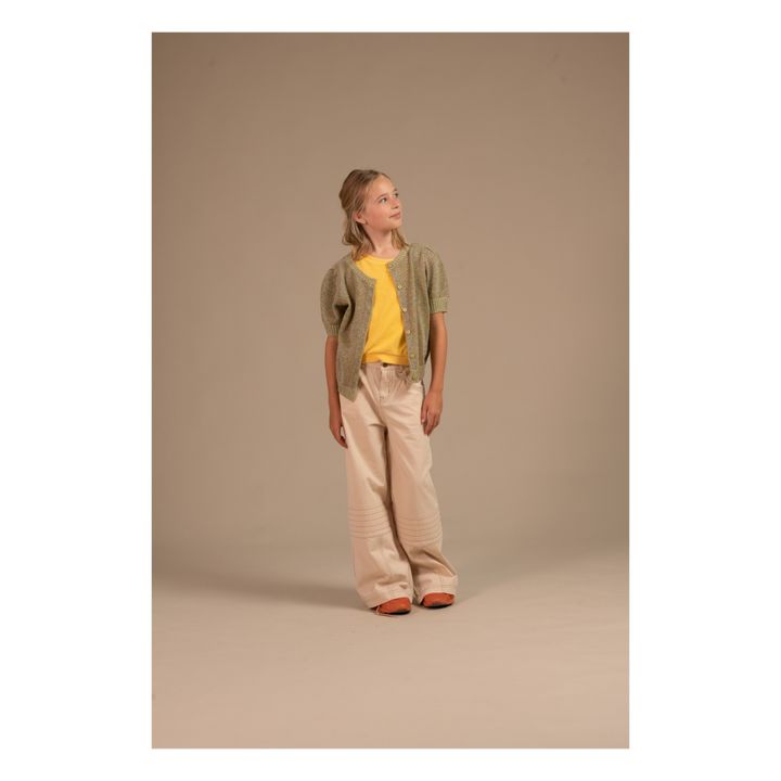 Cardigan Lurex | Vert- Image produit n°1