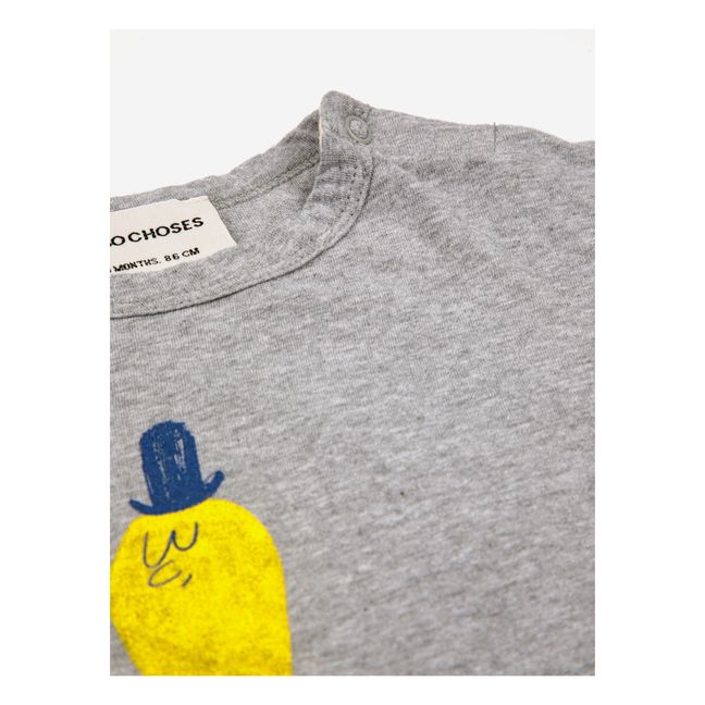 T-Shirt Coton Responsable Calamar | Gris chiné