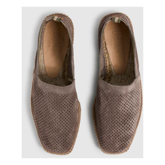 Espadrillas Pablo traforate in pelle scamosciata | Talpa