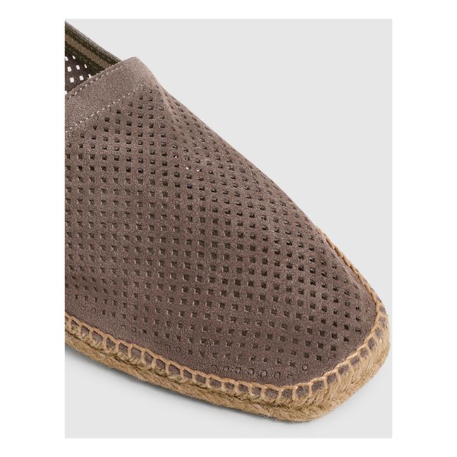 Espadrilles Pablo Suède Perforées | Taupe