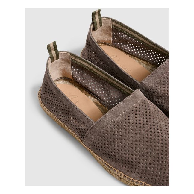 Espadrilles Pablo Suède Perforées | Taupe