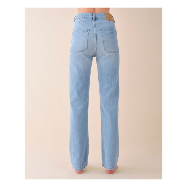 High-waisted Jeans | Azurina Blue