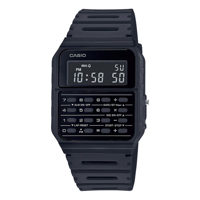 Uhr Taschenrechner 35mm | Schwarz