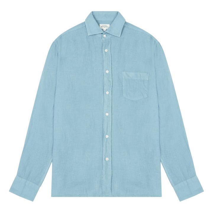 Camisa de lino Paul Pat | Azul Gris- Imagen del producto n°0