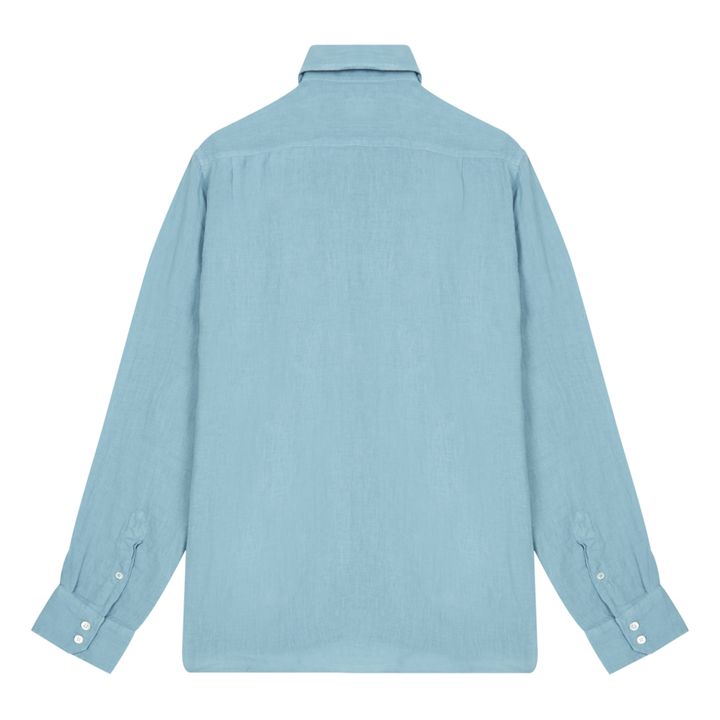 Camisa de lino Paul Pat | Azul Gris- Imagen del producto n°2