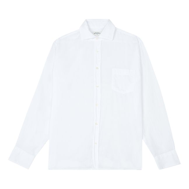Paul Pat Coton Voile Shirt | Blanco