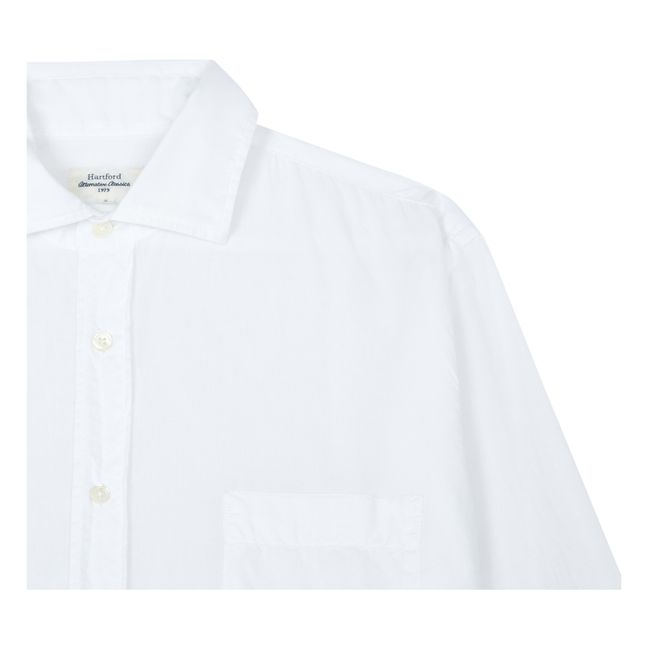 Paul Pat Coton Voile Shirt | Bianco