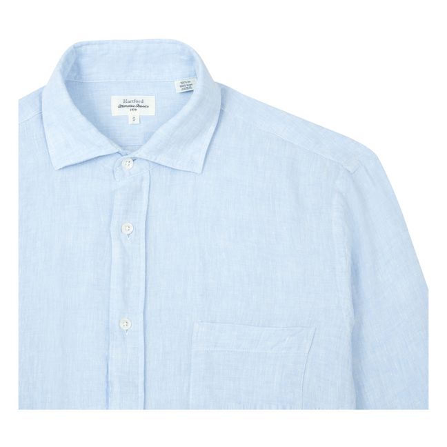 Paul Linen Chambray Shirt | Azzurro