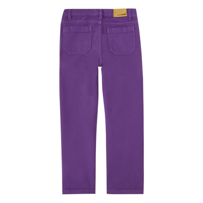 Dassen High-Waisted Trousers | Purple