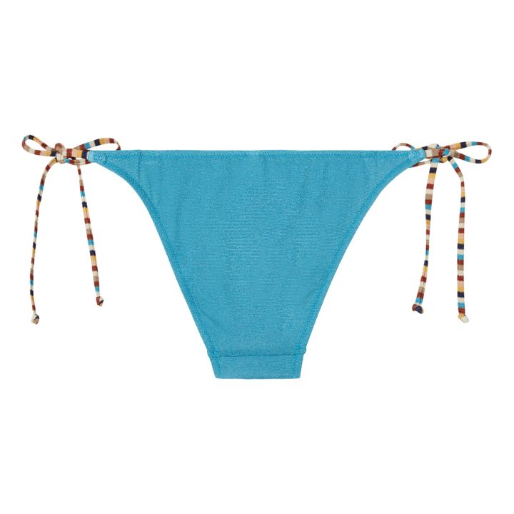 Slip bikini metallizzato Malene | Turquoise- Immagine del prodotto n°1