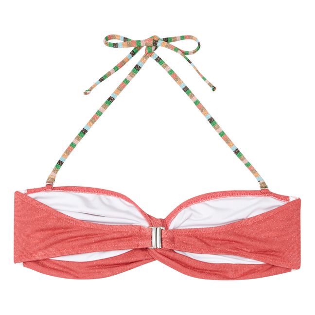 Top bikini metallizzato Napoli | Arancione
