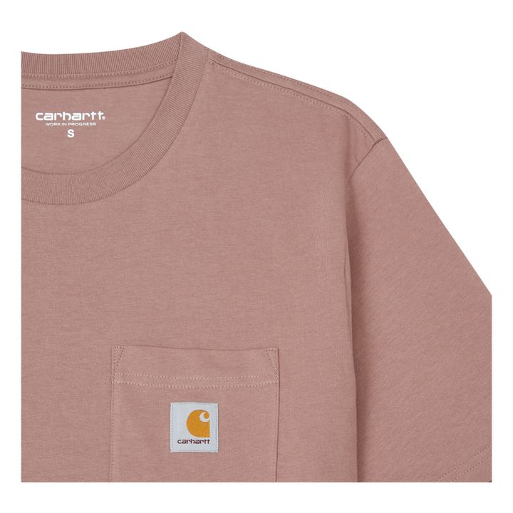 Camiseta de algodón Pocket | Violeta chiné- Imagen del producto n°1