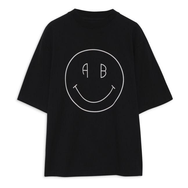 T-shirt Avi Smiley Coton Bio | Noir