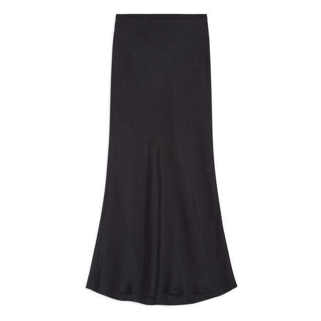 Bar Silk Skirt | Black