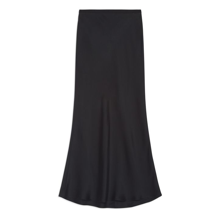 Bar Silk Skirt | Schwarz- Produktbild Nr. 0