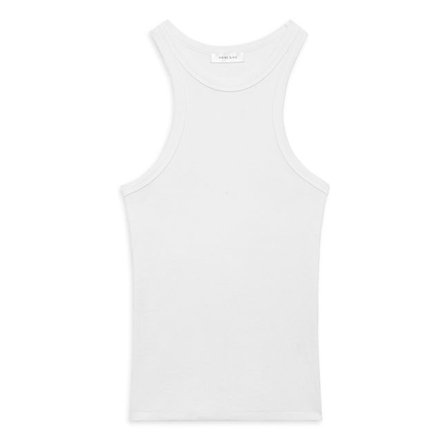 Camiseta de tirantes de algodón orgánico Eva | Blanco