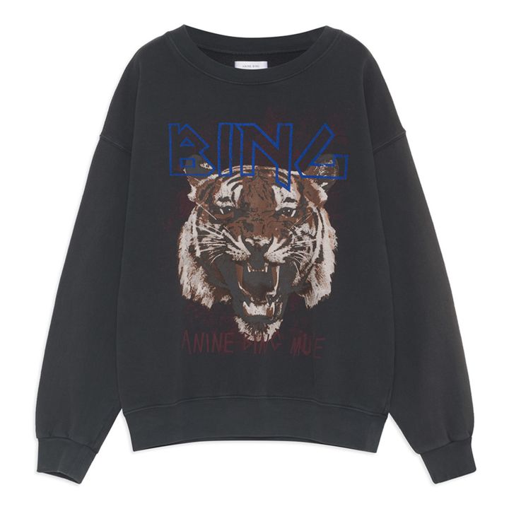 Tiger Organic Cotton Sweatshirt | Black- Product image n°0