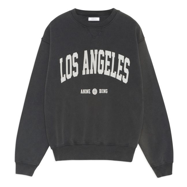 Sweatshirt Ramona Los Angeles Bio-Baumwolle | Washed Black